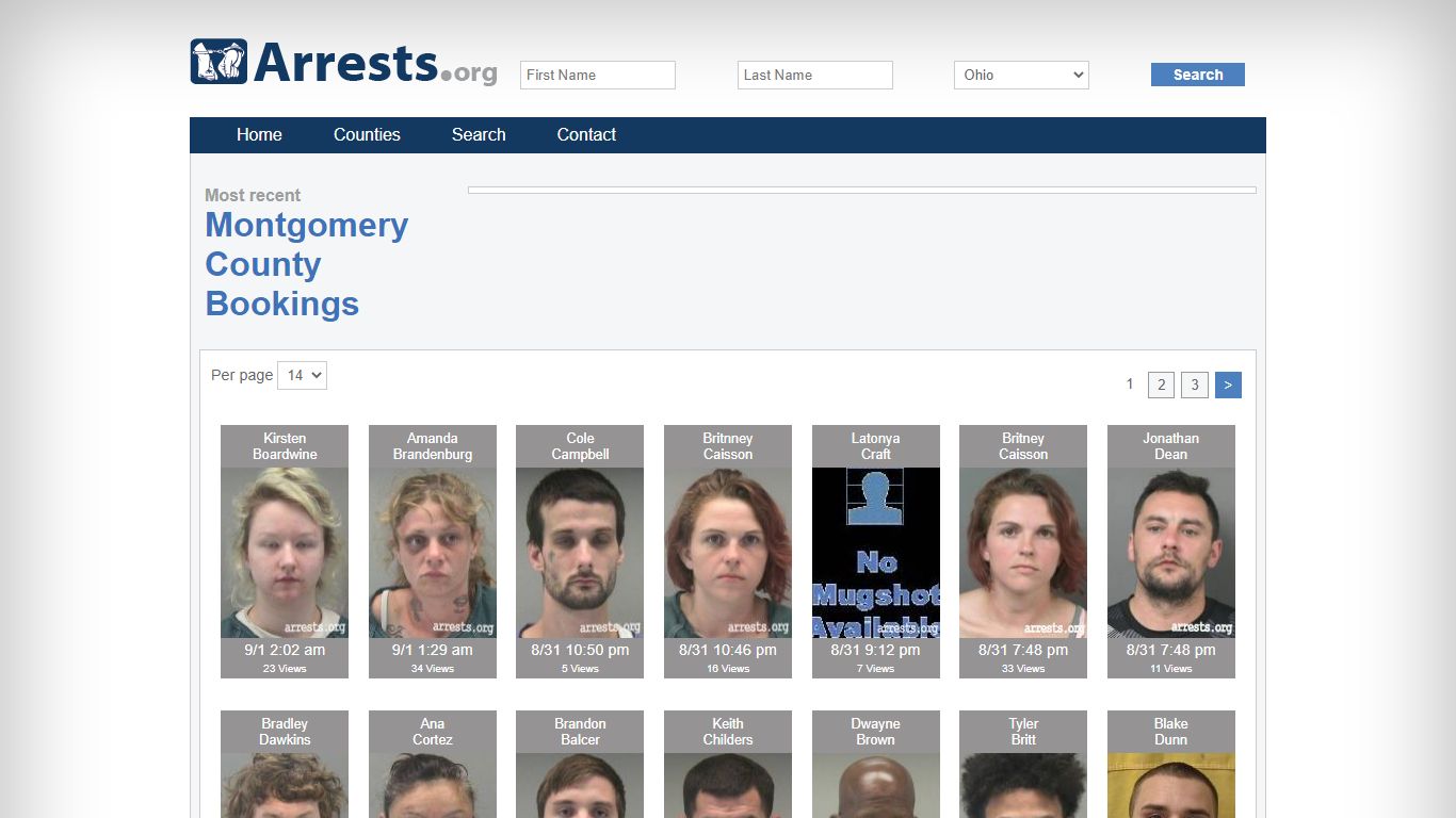 Montgomery County Arrests and Inmate Search