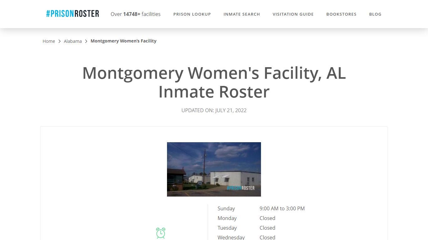 Montgomery Women's Facility, AL Inmate Roster - Prisonroster