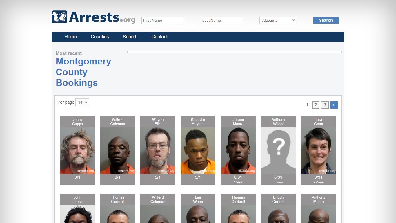 Montgomery County Arrests and Inmate Search